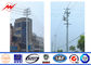 Outdoor Polygonal Q345 Material 30FT Electric Power Pole 1 Section المزود