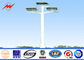 30m Q235 HDG galvanized High Mast Pole with 400w HPS lights المزود