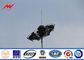 High way powder coated high mast lighting poles with lifting system المزود