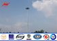 High way powder coated high mast lighting poles with lifting system المزود