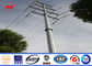 16m Q345 bitumen electrical power pole for overheadline project المزود