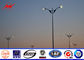 7m height solar street light poles galvanized for street highway lighting المزود