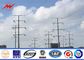110KV Double Circuit Electrical Power Pole , High Mast Steel Utility Poles المزود