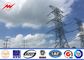 110KV Double Circuit Electrical Power Pole , High Mast Steel Utility Poles المزود