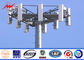 Shockproof 40 Feet Electrical Mono Pole Tower , Mobile Telephone Masts المزود
