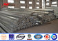 Q345 HDG Low Voltage Electric Metal Utility Poles 32M 20KN / Hot Rolled Steel Pole المزود