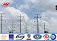 High Voltage 220 KV Double Circuit Electrical Galvanized Steel Pole For Transmission المزود