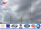 138 KV Transmission Line Electrical Power Pole , Steel Transmission Poles المزود