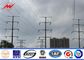 138 KV Transmission Line Electrical Power Pole , Steel Transmission Poles المزود