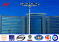 30meters power coating High Mast Pole with CCTV installation for airport lighting المزود
