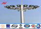 40 meters powder coating galvanized High Mast Pole with 300kg rasing system for airport area lighting المزود