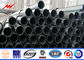 Q235 Steel Conical Transmission Steel Tubular Poles With ASTM A123 Galvanization المزود