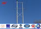 30ft 66kv small height Steel Utility Pole for Power Transmission Line with double arms المزود