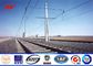 30ft 66kv small height Steel Utility Pole for Power Transmission Line with double arms المزود