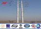 16sides 8m 5KN Steel Utility Pole for overhead transmission line power with anchor bolt المزود