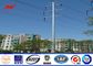 12sides 10M 2.5KN Steel Utility Pole for overhed distribution structures with earth rod المزود