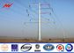 13M 6.5KN 3mm Steel Utility Pole for 230kv termination tower with galvanization surface المزود