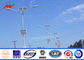 Double Arm 40w / 80w LED Commercial Outdoor Light Poles Wind - proof 136km/h المزود