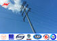 11.8M 50KN 6mm Thikcness Steel Utility Pole For Electrical Power Tower المزود