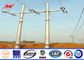 33 Kv High Tension Line Steel Tubular Pole Bitumen Protection المزود