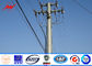 Single Circuit 69kv Galvanized Steel Commercial Light Poles 200mm Length Bitumen المزود