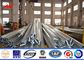 Round 35FT 40FT 45FT Distribution Galvanized Tubular Steel Pole For Airport المزود
