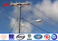 14.5m Overall Height Tapered Steel Utility Pole With 3mm Thickness 1250kg Load المزود