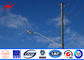 14m 500 Dan Tapered Steel Utility Pole , Galvanized Steel Poles With Climbing Ladder Protection المزود