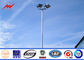 35M Round Galvanized Stadium High Mast Light Pole With 400kg Rasing Lifting System المزود