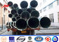 Round 15M Galvanized Steel Electric Power Poles 3.5mm for Power Transmission المزود
