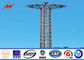 3 Sections 5mm 35M HDG High Mast Light Pole with 6 Lamps Wind Speed 30m/s المزود