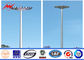 3 Sections 5mm 35M HDG High Mast Light Pole with 6 Lamps Wind Speed 30m/s المزود