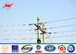 Electrical Transmission Towers 13m 2500dan Octagonal Single Circuit Electrical Utility Poles المزود