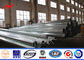 138 kv Bitumen Electrical Galvanized Steel Pole With CO2 welding / Submerged Arc Auto Welding المزود