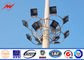 Outside Parking Lot Bitumen High Mast Tower 3mm 25m with Round Lamp Panel المزود