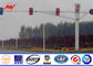 Octagonal Steel Street Lighting Poles Traffic Light Signals With Powder Coating المزود