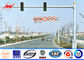 Conical / Round 5m Powder Coating Galvanised Steel Pole For Traffic System المزود
