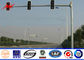 3m Expressway Traffic Light Pole , 1500mm Double Bracket Overpass Metal Light Poles المزود