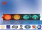 Windproof High Way 4m Steel Traffic Light Signals With Post Controller المزود