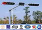 6000mm Height Galvanized Traffic Light Signals Columns Single Bracket For Horizontal Mounting المزود