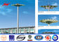 Gr65 Steel Tubular Pole High Mast Light Pole Single Double / Triple Arm For Stadium المزود