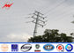 Conical 12.20m Pipes Steel Utility Pole For Electrical Transmission Power Line المزود