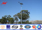Car Park 12m Lamp Steel Parking Lot Light Pole , MHL / HPS Post Light Pole المزود
