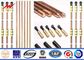 Weld Copper Ground Rod Threaded 1000mm 1200mm 1500mm Copper Earth Rod With Accessories المزود