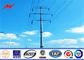 Galvanization 12m 8KN Electrical Power Pole For Distribution Power Transmission المزود