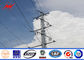 Round Tapered Electrical Power Pole 132kv Power Transmission Tower المزود