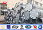 Gr65 Galvanized Steel Pole 14m 110kv Customized Metal Utility Poles المزود