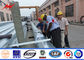 ISO 12m 3mm Thickness Galvanized Steel Pole For Tranmission Line المزود
