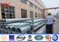 ISO 12m 3mm Thickness Galvanized Steel Pole For Tranmission Line المزود