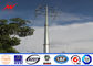Angle Cross Arms 16 Sides 24 M Galvanized Steel Pole Electrical Transmission Towers المزود